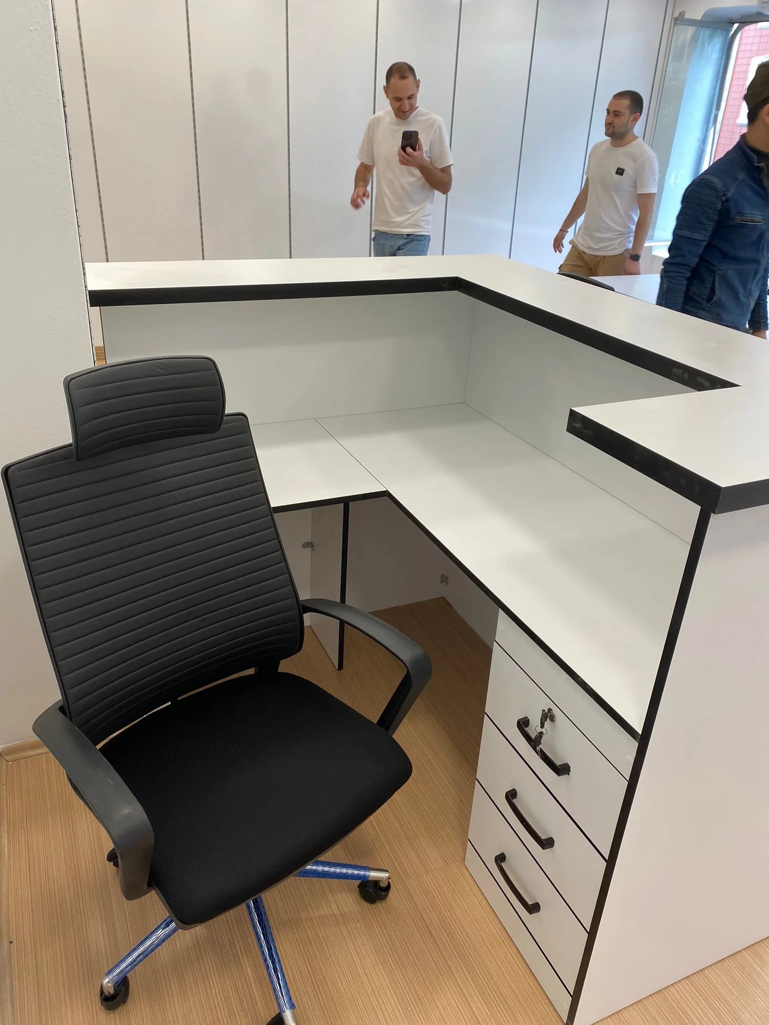 Office furniture delivered and installed